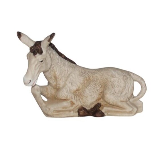 Homco Nativity Donkey Replacement 5110 4” Ceramic Christmas - Picture 1 of 4